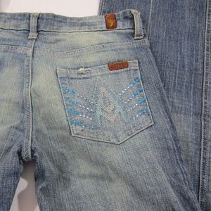 NWT 7 For All Mankind A Pocket Bootcut Jeans 28